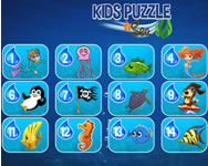 Kids puzzle sea csecsems
